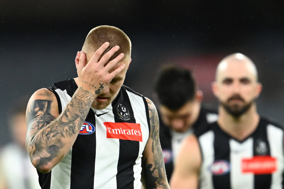 Star Magpie Jordan De Goey has concussion symptoms, six days after a head knock.