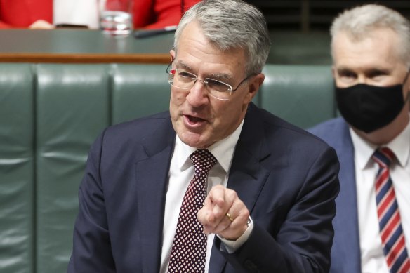 Attorney-General Mark Dreyfus during Question Time at Parliament House in Canberra on Thursday.