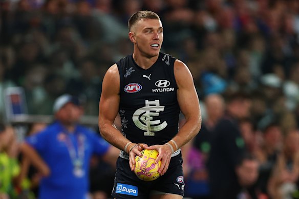 Cripps was central to the Blues’ win over  the Bulldogs.