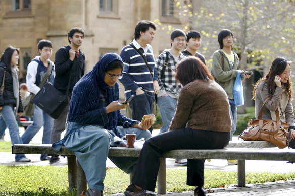 The intake of international students at Australian universities declined across the board in the second half of 2020, but the drop off in new enrolments from Indian students was especially sharp.