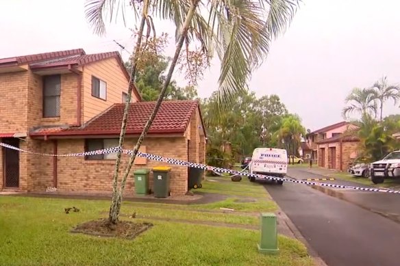 A woman was allegedly shot dead at this Grant Road address in Morayfield.