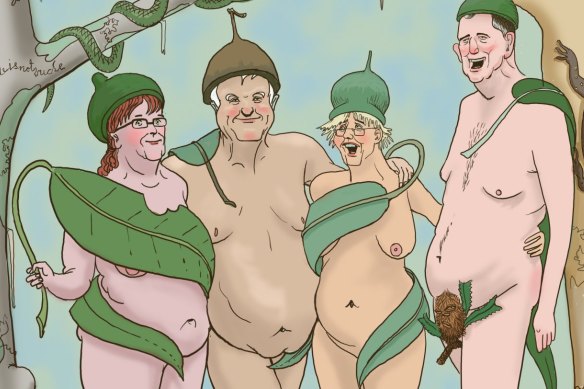 Judging a nudist club's fancy dress event presents a special challenge.