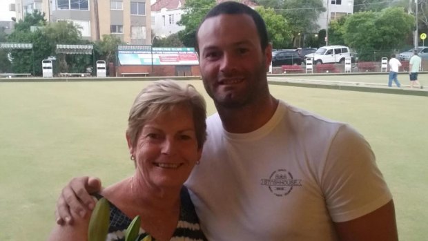 Boyd Cordner with Donna Mason, who he stayed with when he arrived in Sydney as a 16 year old.