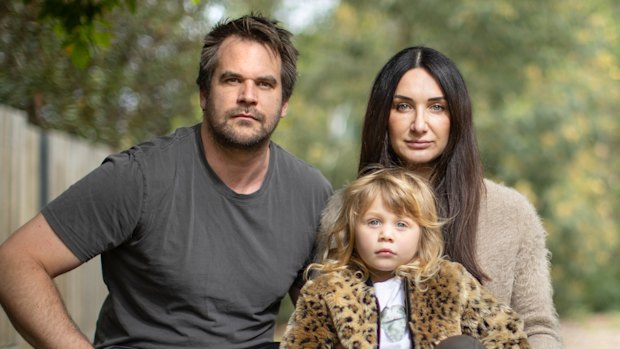 Linda Scott, with husband Liam Cooney and daughter and Remi Cooney, wants the council to allow families living .