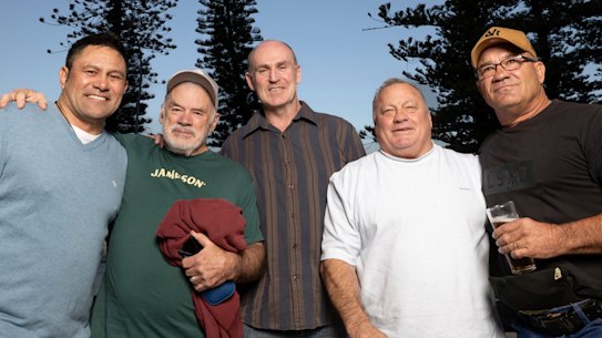 John Timu, coach Chris Anderson, Matthew Ryan, Terry Lamb, and Jason Hetherington. 