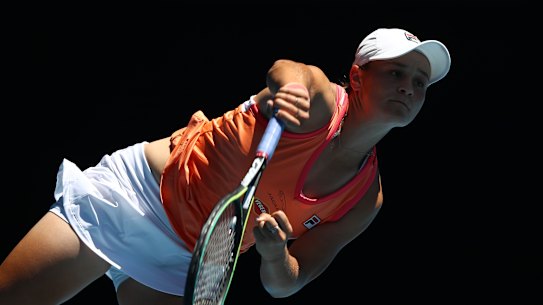 Ashleigh Barty at Melbourne Park on Wednesday. 