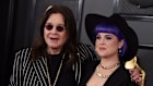 Ozzy Osbourne with his daughter Kelly Osbourne in 2020.