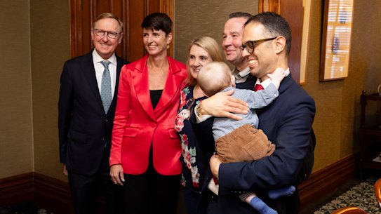 NSW Minister for Families and Communities Kate Washington and Treasurer Daniel Mookhey meet with foster carers and care leavers after a record investment in child protection in this year’s state budget.