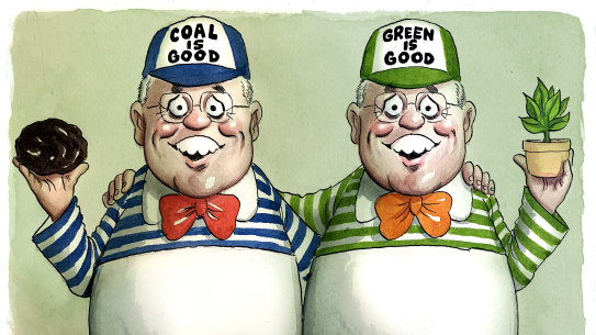 The coal cuddler and the green PM.