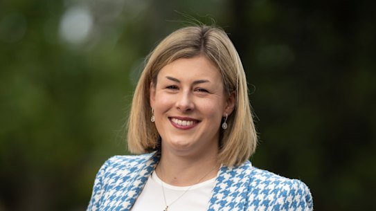 Jess Wilson, one of just 10 women in the 30-strong Victorian Liberal Party, is considered to be a rising star.