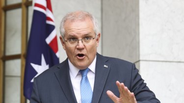 The Prime Minister addresses the media.