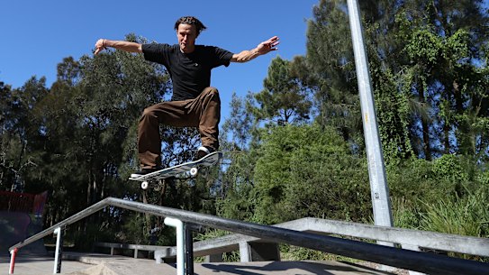 Darren Kaehne at Mona Vale Skate Park.
