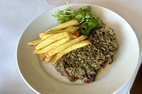 La Bastide’s aged wagyu(ish) sirloin was at once both simple and spectacular.