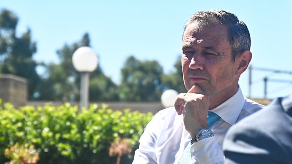 Health Minister Roger Cooked was being grilled by the press pack.