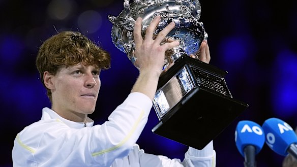 Jannik Sinner wins his second Australian Open crown in January - before accepting a three-month doping ban.