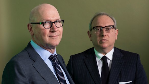 Scott Morrison’s chief-of-staff, John Kunkel, and private secretary, Yaron Finkelstein.