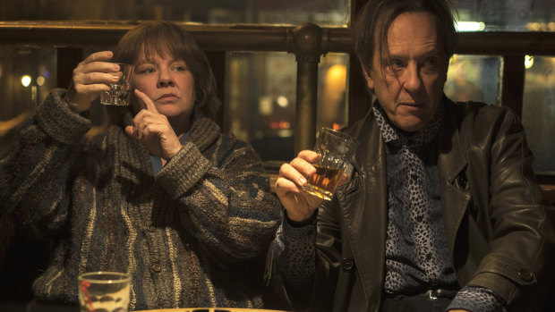Melissa McCarthy stars as author-turned forger Lee Israel and Richard E Grant as her friend and accomplice Jack Hock in <i>Can You Ever Forgive Me?</i>
