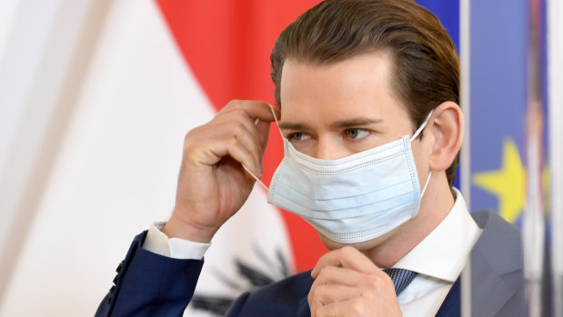 Austrian Chancellor Sebastian Kurz has been meeting regularly with Prime Minister Scott Morrison during the coronavirus pandemic. 