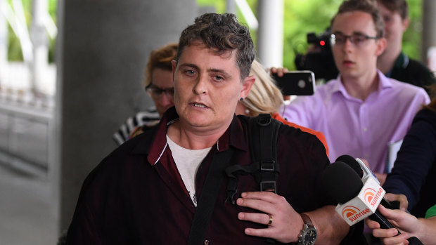 Bali Nine drug smuggler Renae Lawrence arrives at Brisbane Airport on Thursday.