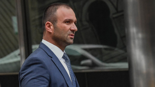 Raman Shaqiri at court in 2018.