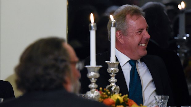 British ambassador Kim Darroch, pictured at the British Embassy in 2017, described the US policy on Iran as "incoherent, chaotic". 