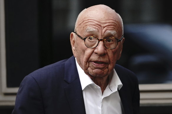 Rupert Murdoch at his annual party at Spencer House, St James’ Place in London, in June this year.
