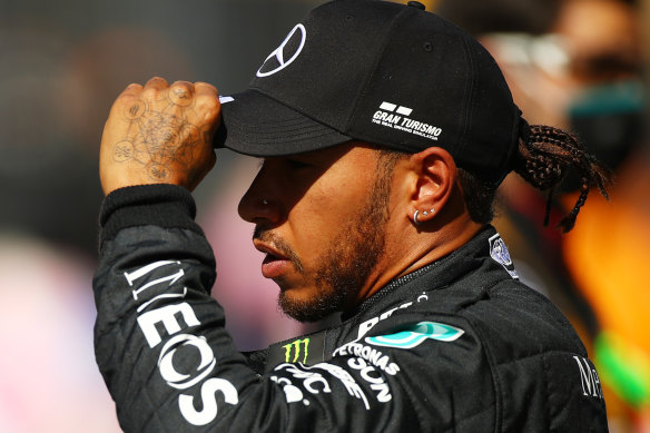Lewis Hamilton was penalised twice in Russia.