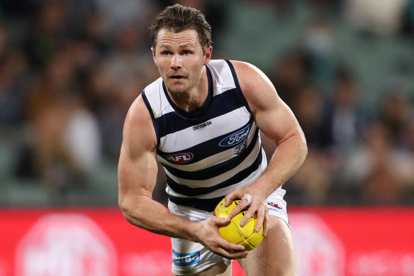 Patrick Dangerfield is set to return for Geelong after a calf twinge last weekend.