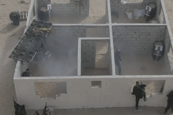 Hamas conducted an annual live-fire exercise some four months earlier than usual, in a mock Israeli town. The propaganda video of the drills has been interpreted as a drill for last week’s attack.