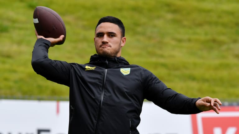 Leap of faith: Valentine Holmes has quit the NRL to try his luck in American football.