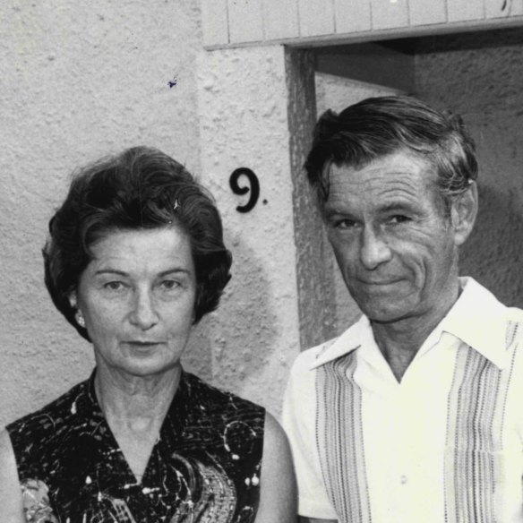 Joan and Gerald Conlan outside their Nelson Parade home in 1978.