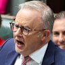 Prime Minister Anthony Albanese during question time on Tuesday.