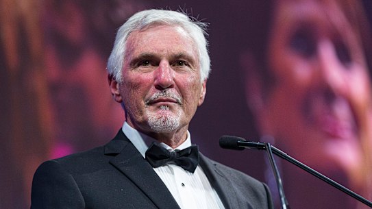 Mick Malthouse was inducted into the Australian Football Hall of Fame on Tuesday night.