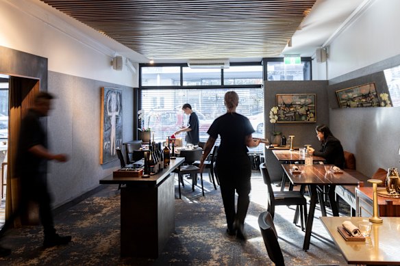 Inside the Collingwood restaurant.