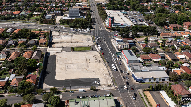 The former dive sites for the WestConnex on Parramatta Road will eventually be turned into housing.