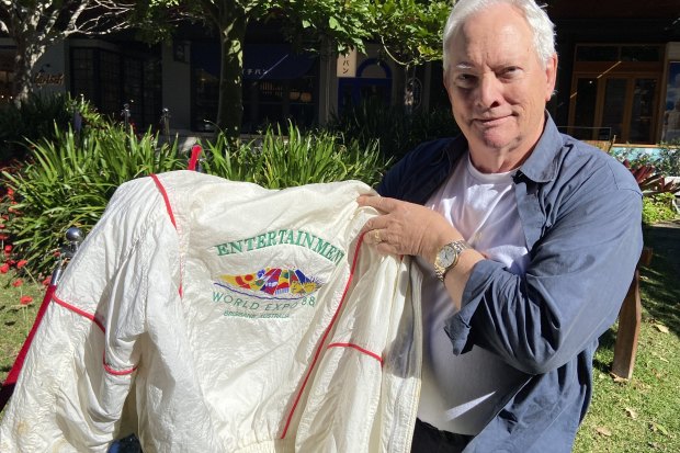 Birch’s World Expo 88 director jacket he donated to Brisbane’s John Oxley Library.