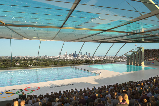 Spectators would be treated to sweeping views of Brisbane.