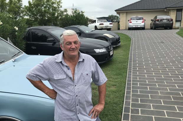 Car enthusiast Alan Marshall at his home in Grantham.