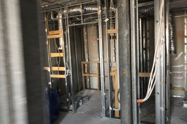 Tim's apartment has been gutted after the fire damaged his balcony. 