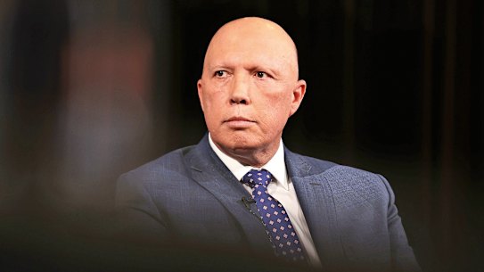 Defence minister Peter Dutton pictured in June.