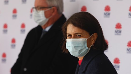 NSW Premier Gladys Berejiklian is expecting more than 100 cases on Monday. 