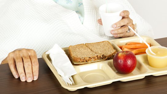 DHHS guidelines apparently say sandwiches shouldn't be provided to people over 70.