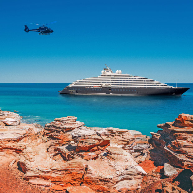 More remote destinations… Scenic Eclipse II in the Kimberley.
