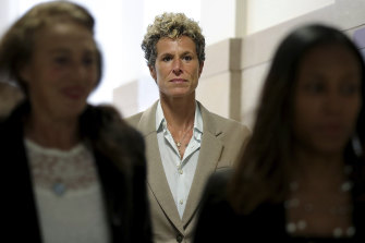 Cosby had been found guilty of sexually assaulting Andrea Constand, pictured, a Temple University employee who brought a civil case against him.