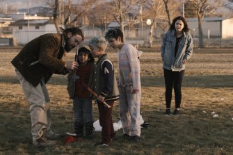 David, played by Clayne Crawford, spends time with his kids in The Killing of Two Lovers. Director David Machoian was determined to show that children “have a stake” when parents separate.