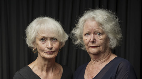 June Smith, left, and Lynette Kinghorn had their babies forcibly removed from them in the 1960s because they were unwed. 