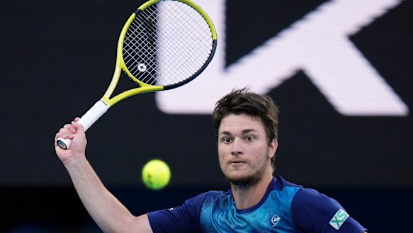 Miomir Kecmanovic was dumped in straight sets by Carlos Alcaraz.