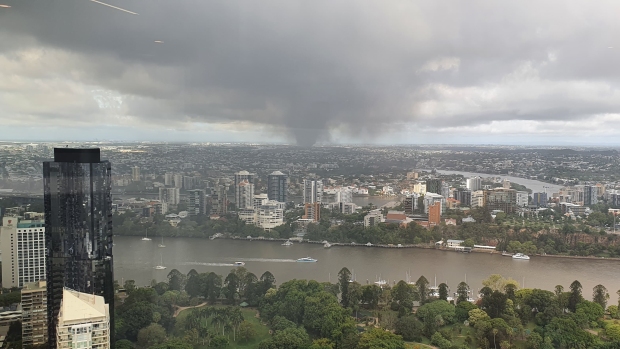 Smoke has spread across Brisbane.