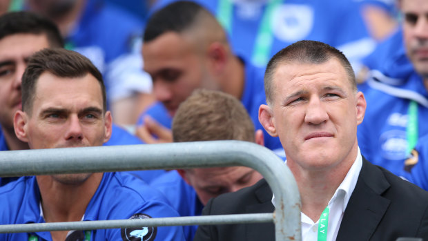 Reflections: Gallen looks on during grand final day at ANZ Stadium.