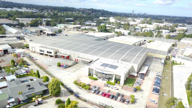 A PropertyLink-owned warehouse at 2 Costello Place, Seven Hills. The three-way takeover tussle is partly driven by the rise of the e-commerce sector and the demand is has created.
